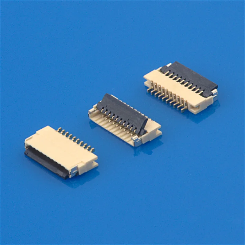 Soulin Popular Sale 0.5mm pitch Backflip lcd Screen Connector FFC/FPC Connector