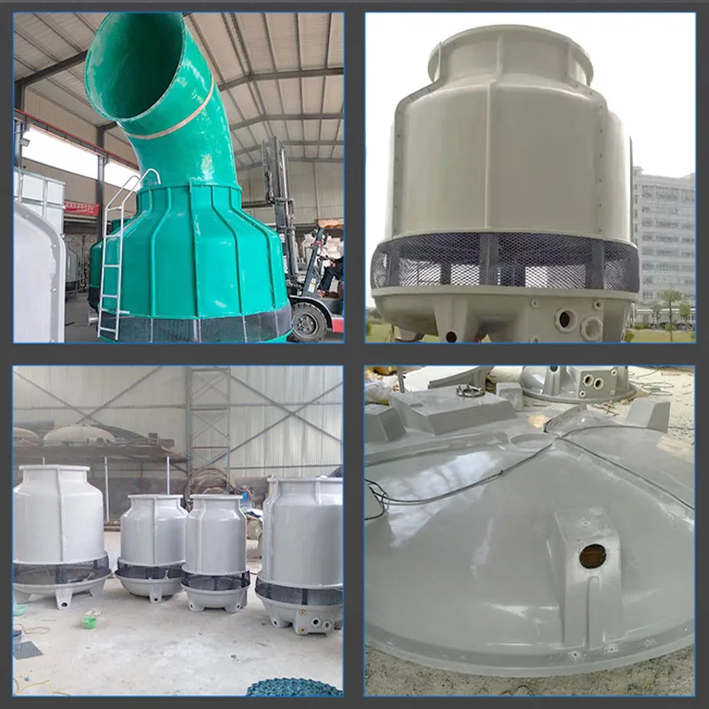Industrial 80Ton/h 100Ton/h FRP Round Water Treatment Cooling Towers