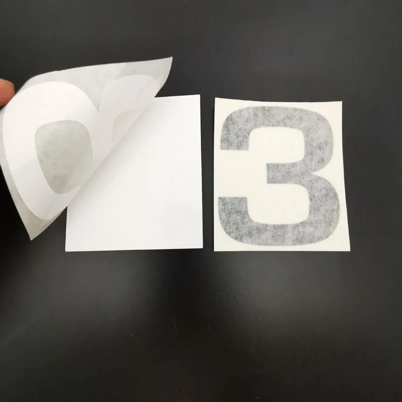 Custom number sticker vinyl,Self-adhesive racing number sticker
