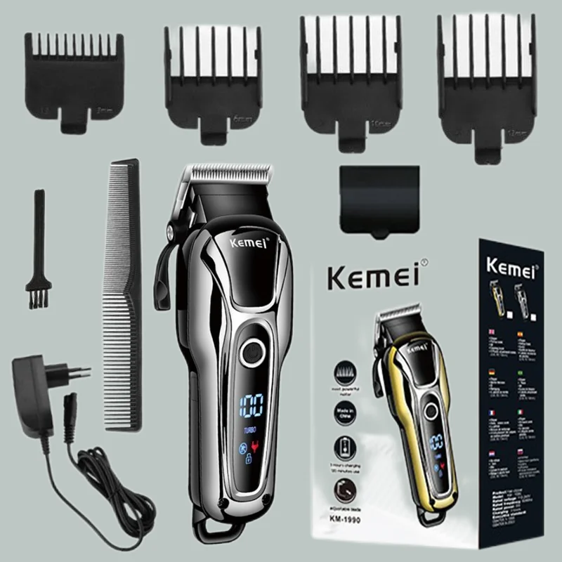 Professional Barber Hair Clipper, Hair Cutter Electric Hair trimmers  Machine Rechargeable Barber Clipper/