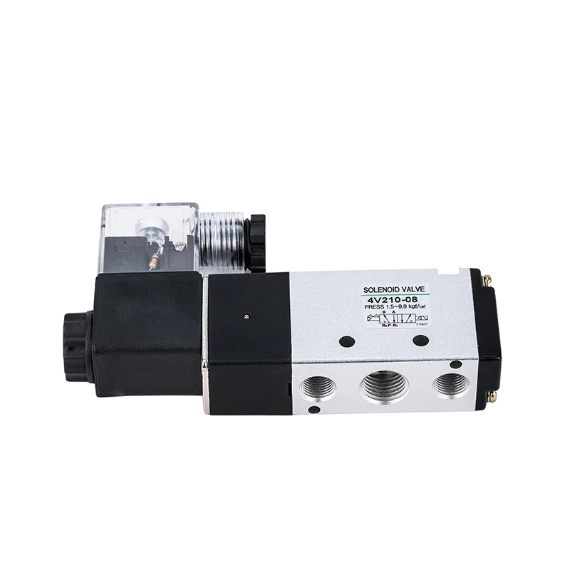 Airtacs Type 4V210-08 Solenoid Valve Air Pilot Valve Pneumatic Actuator 5/2 Way DC24V Hot Sales Air Control Valve