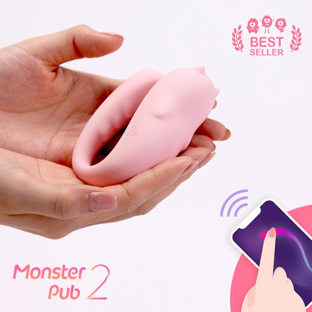 Monster Pub Remote Control Vibrator Dildo Penis Love Egg for Female Male Sex Organ Adult Toys Sex Adult for Woman Men Couples