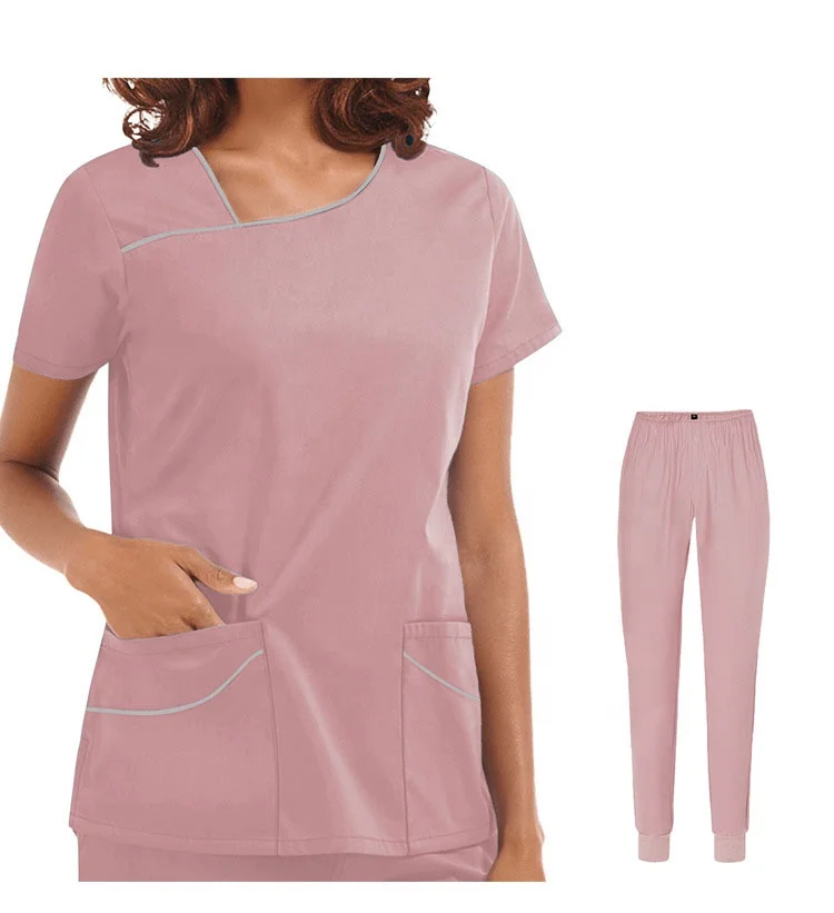 Hot sale fashionable scrub joggers scrubs uniforms sets nurse hospital uniforms set for women