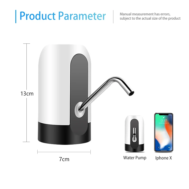 Electric Water Dispenser Portable 5.8cm Caliber Gallon Drinking Bottle Switch Smart Wireless Water Pump Treatment Appliances