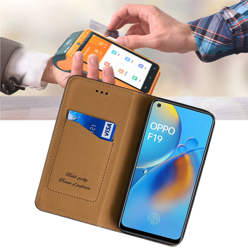 Flip Leather Wallet Mobile Case for OPPO A3 A5 A7 A8 A9 2020 A91 A92 A93 A94 ACE2 AX5S Wallet Phone Cover Bags