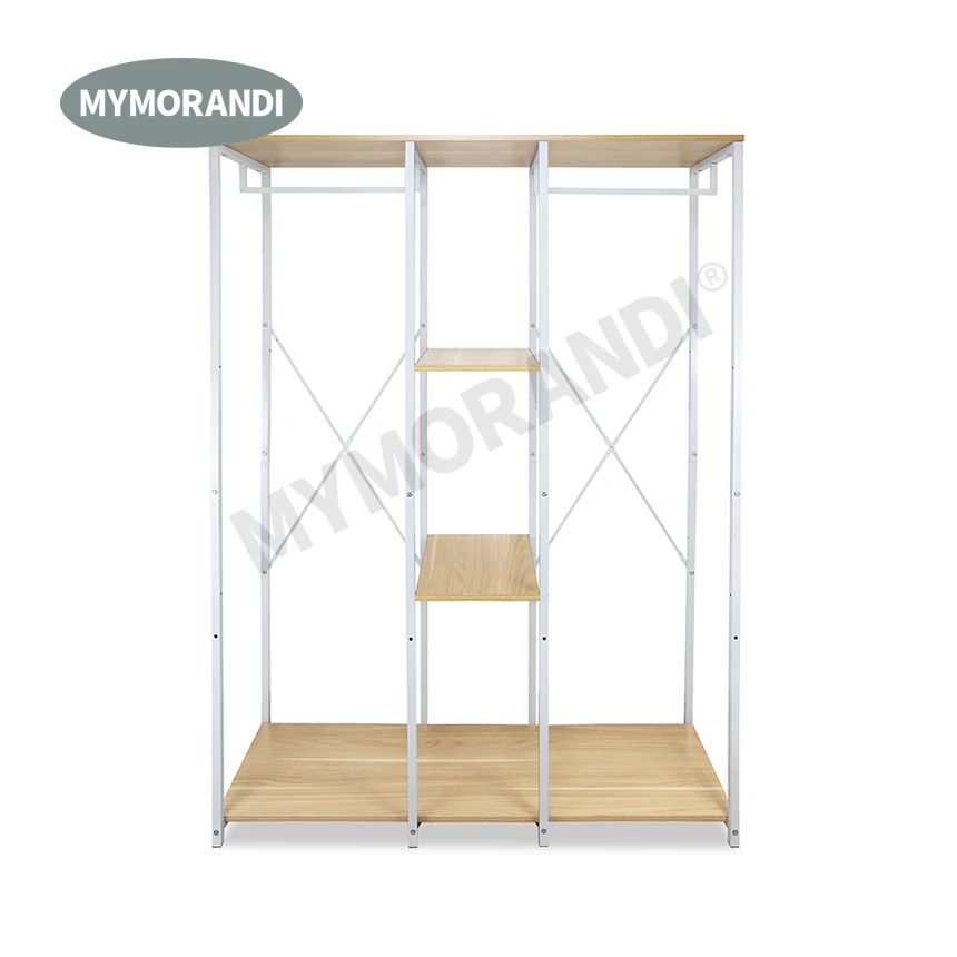High Quality Modern Metal Wardrobes Closet Storage Racks  bedroom 4 Tier Metal Storage wardrobes