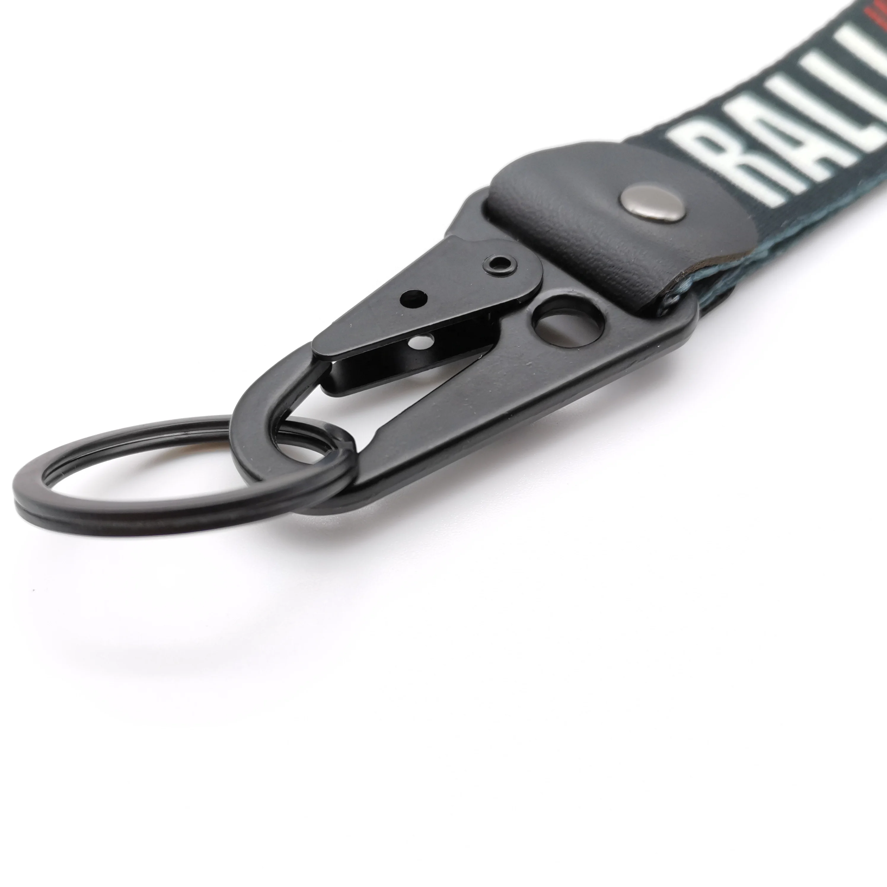 Keychain For Ralliart Emblem Car culture modification logo wholesale Tag thermal transfer printing Auto Motorcycle accessories