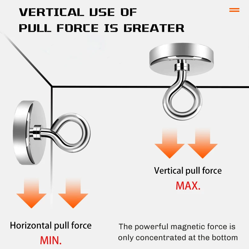 Hot sell 200kg pull force double sides disc fishing equipment magnetic