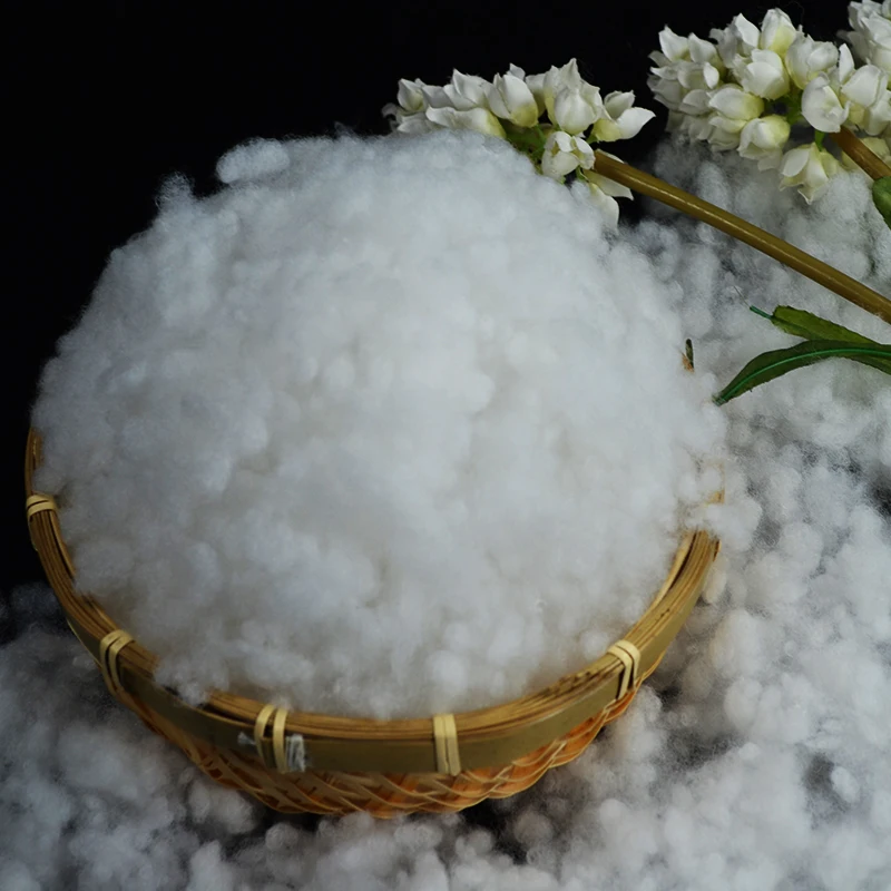 Solid Style and Non-Woven Fabric Spinning Use flat polyester staple fiber