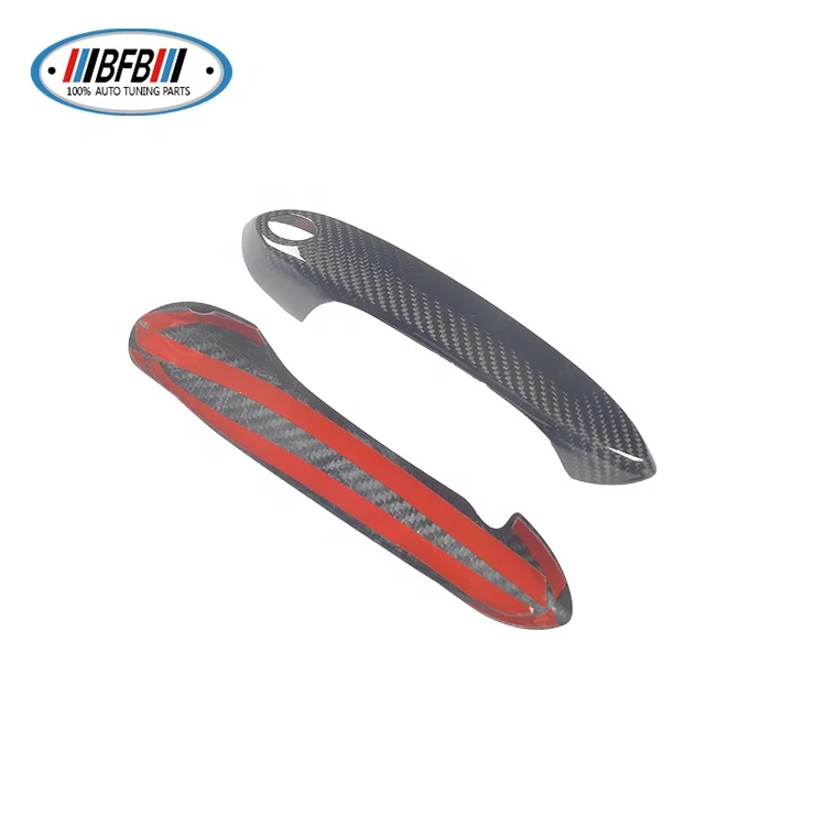 Real Dry Carbon Fiber Car Exterior Accessories For BMW X3 X4 X5 G30 Supra Door Handle Cover Trims 2pcs