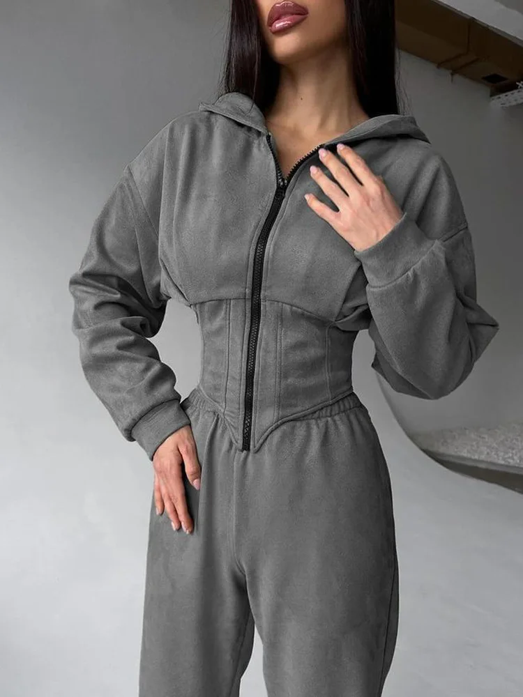 High Quality Hoodie Set Outfits Tracksuits Jogger 2 Pieces Sweatpants Sweat Suits Women Loungewear Women Sets
