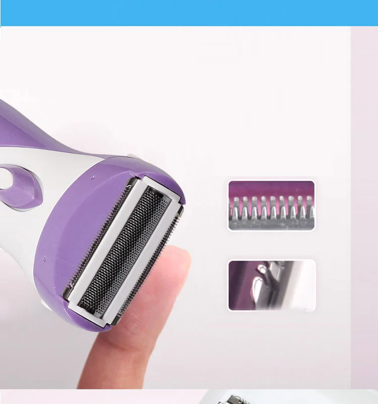 Kemei KM-3018 Rechargeable Lady Epilator Skin-Friendly Elect