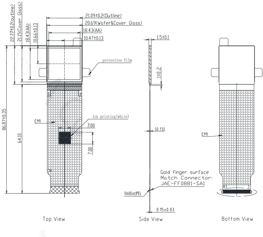 SeeYA China si -oled product 1.03 inch 2560x2560 emissive LVDS microdisplay with driver for ar vr glasses simulator equipment