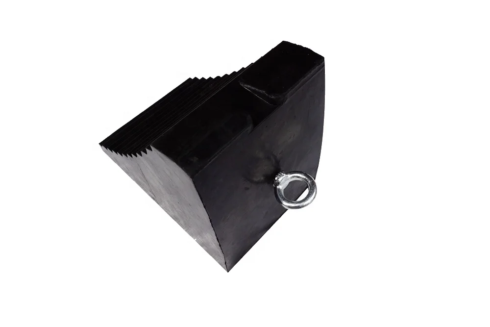  Solid Rubber Wheel Chock For Car Stop With