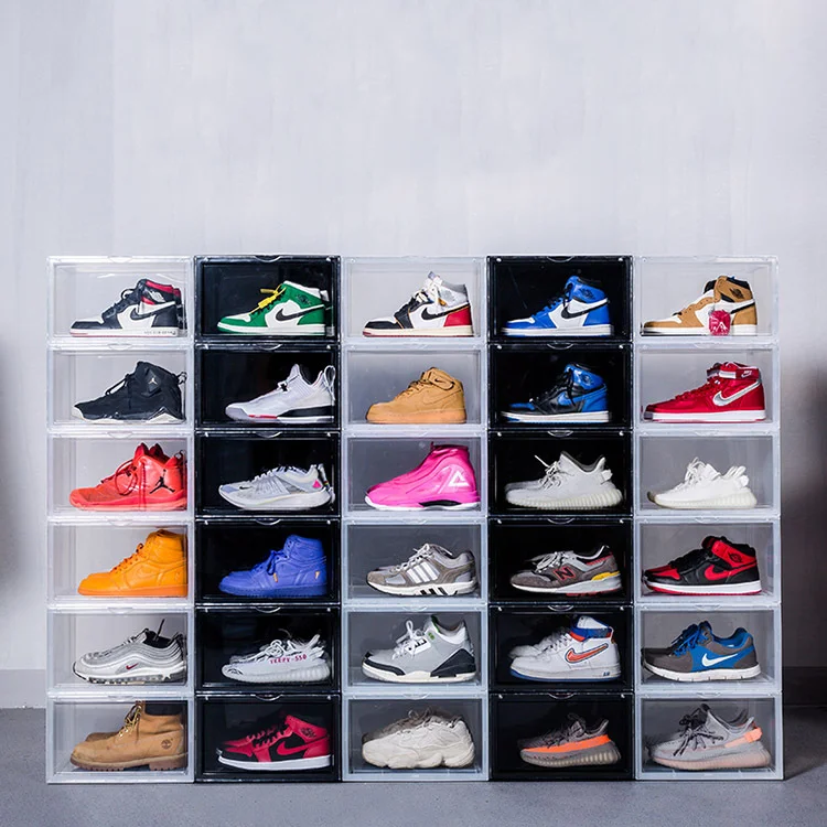 2024 New Design Shoe Box Storage Clear Shoe Storage Box Modern Detachable Storage Boxes For Shoes
