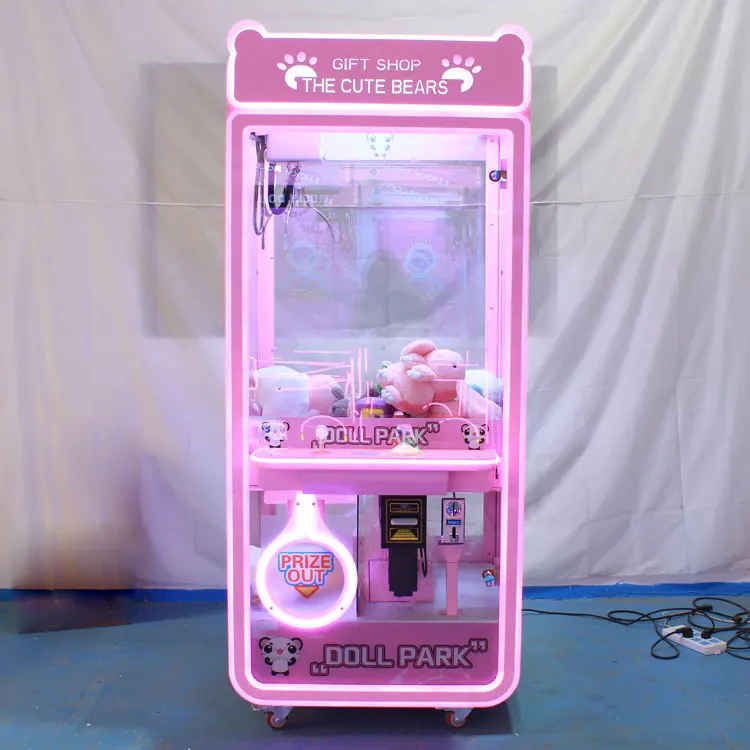 Wholesale Plush Toys For Large Claw Machine Toy Crane Claw Machine Transparent With Card Reader And Bill Operated