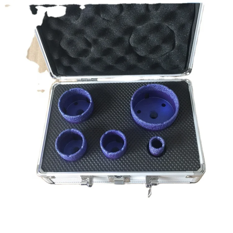Dry/Wet Hole Saw Diamond Core Drill Bits Set for Drilling Marble/Concrete/Stone