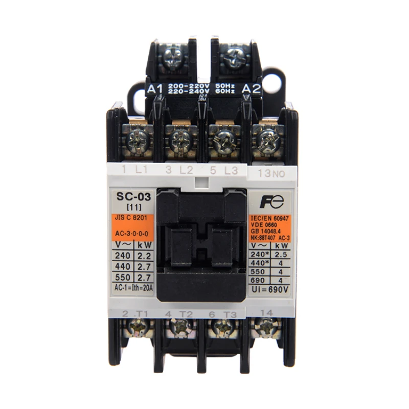 Оригинальный подлинный контактор переменного тока SC-0 SC-03 SC-05 SC-4-1 SC-5-1 110V220 Новый