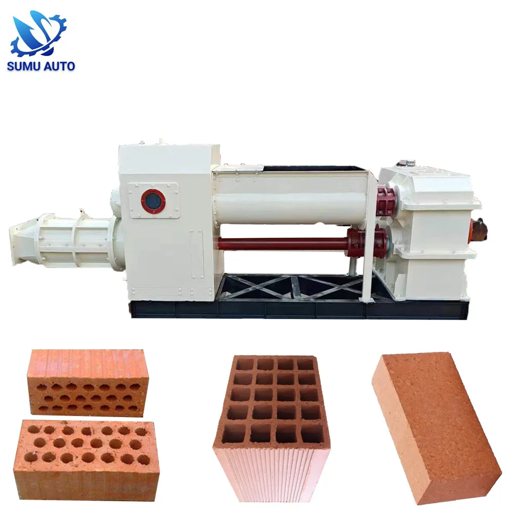 Fully Automatic 4inch Hollow Mud Soil Clay Block Making Machine With Engine