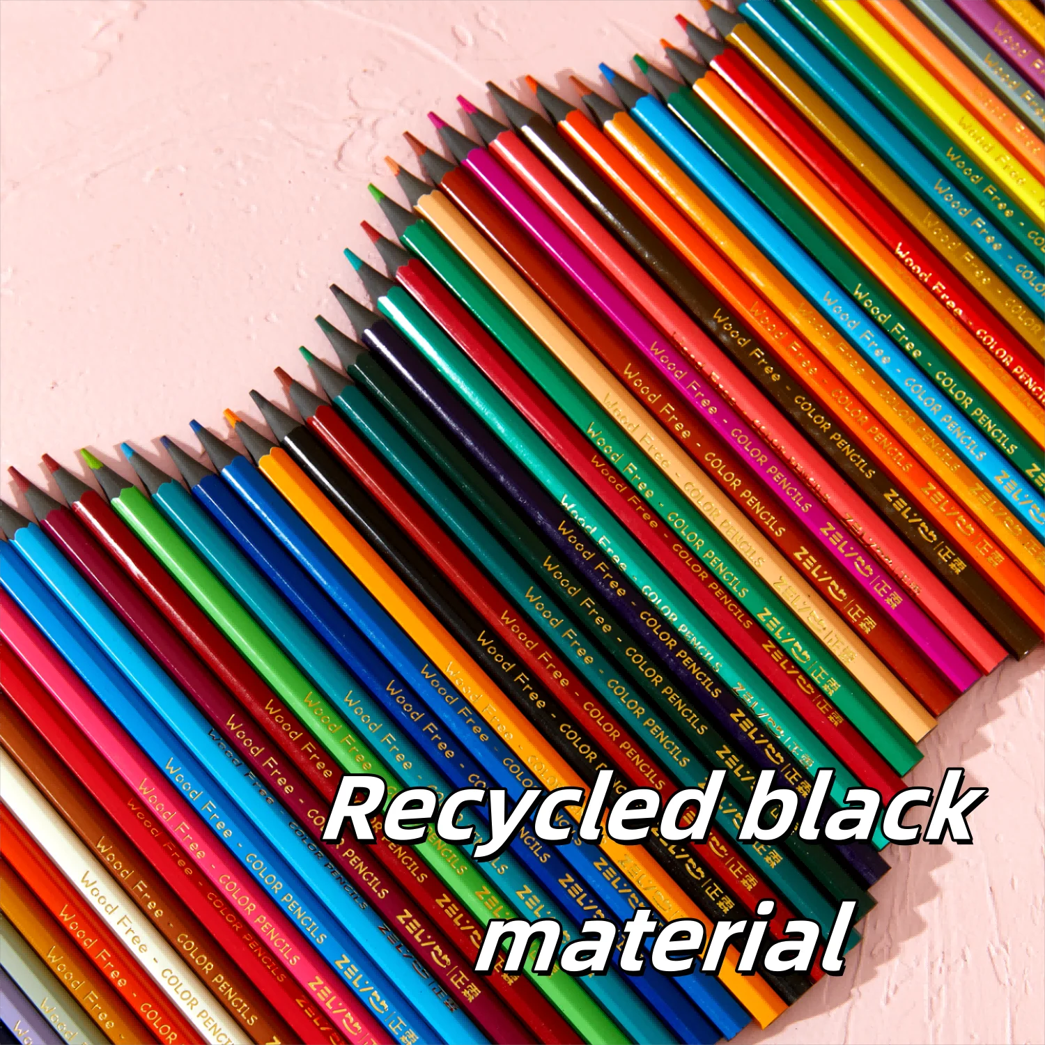 12 Color Pencil Paper Tube Color Pencils Recycled Black Material Hot Sale color pencil for drawing