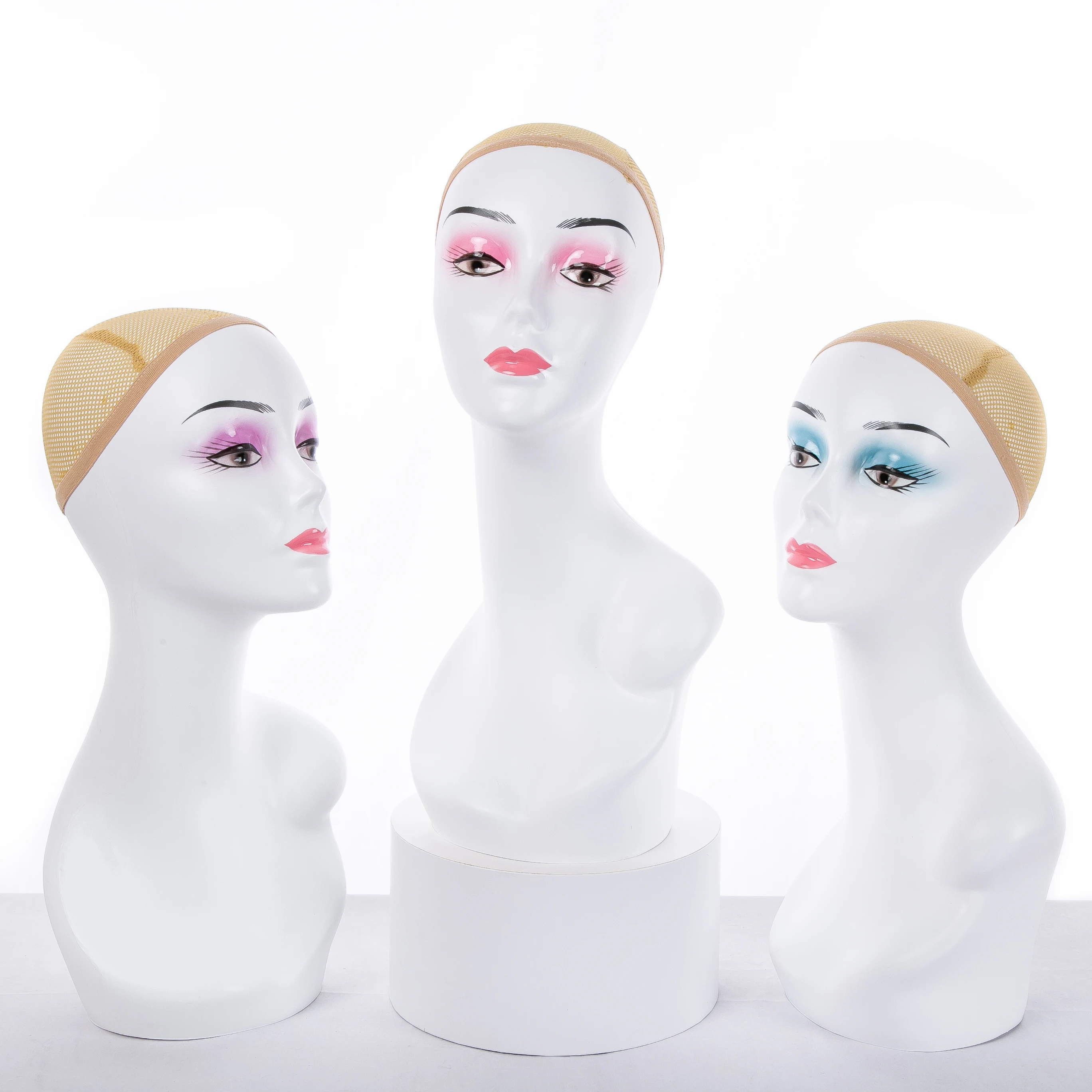 Реалистичный парик для афроамериканских женщин, манекен с большой грудью и половинным телом, голова с плечами