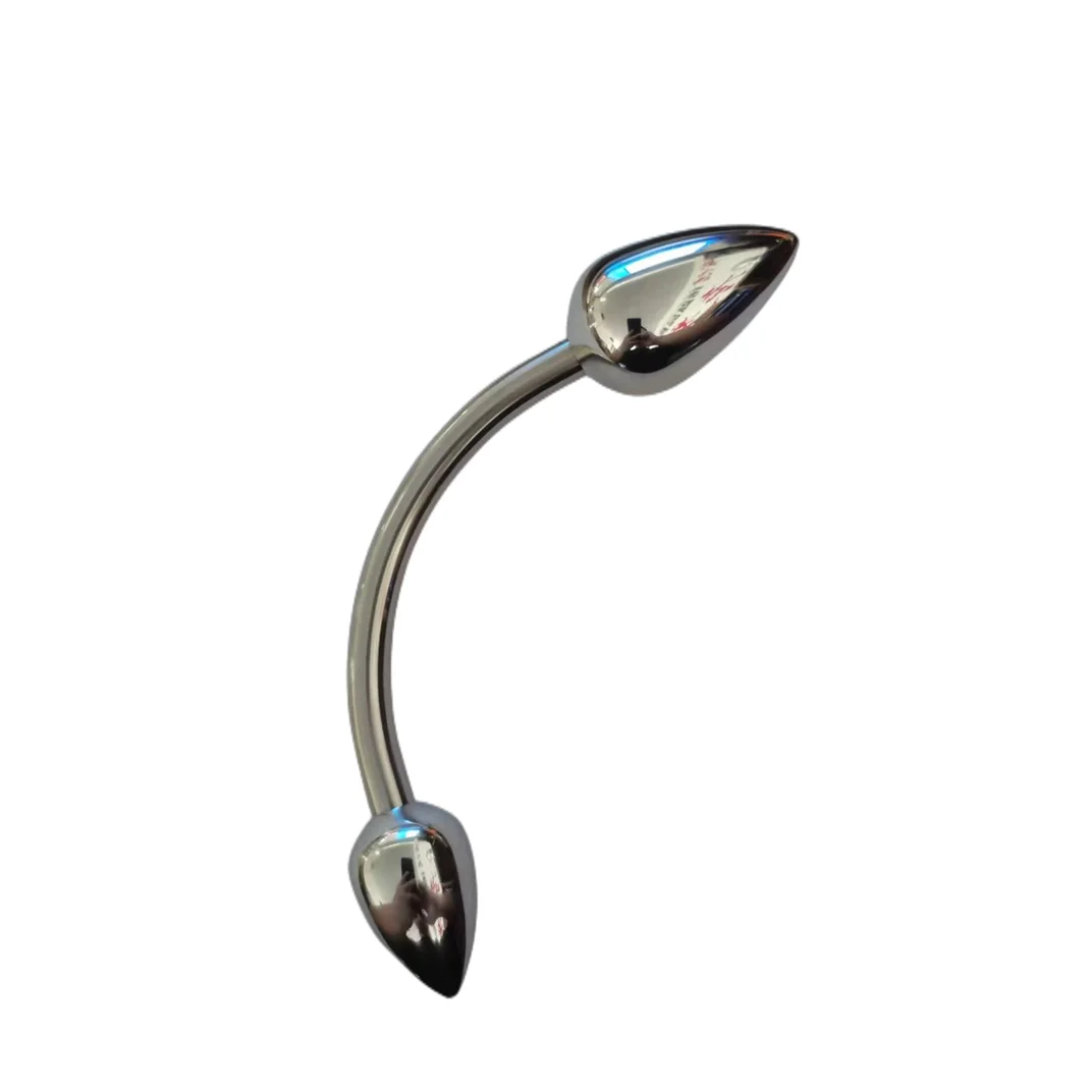 2022 hot selling double headed metal anal plug toys anal plug for men and women