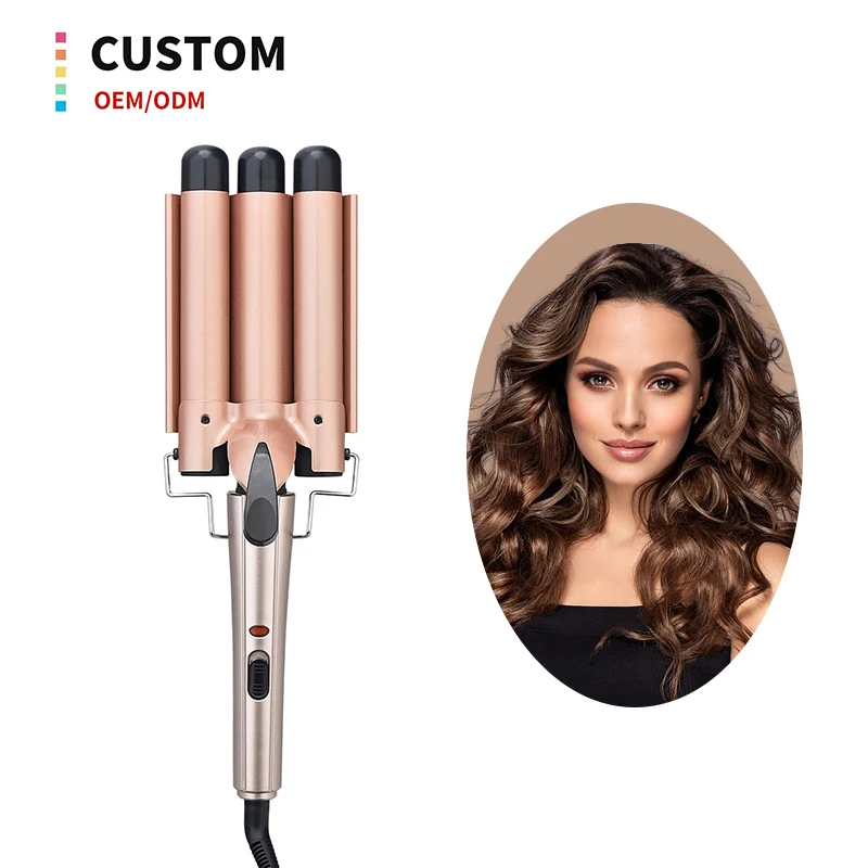 Wenzhou SHENYUAN on off Heat Up Quickly Hair Waver 3 Barrel Iron Hair Curler