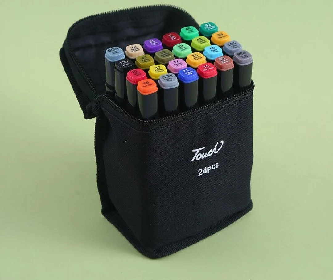 Изготовленный На Заказ лазерный маркер 30/40/60/80/168 /204 Цвет художественный маркер Dual Head эскиз Маркеры Ручка кисти для рисования манга дизайн