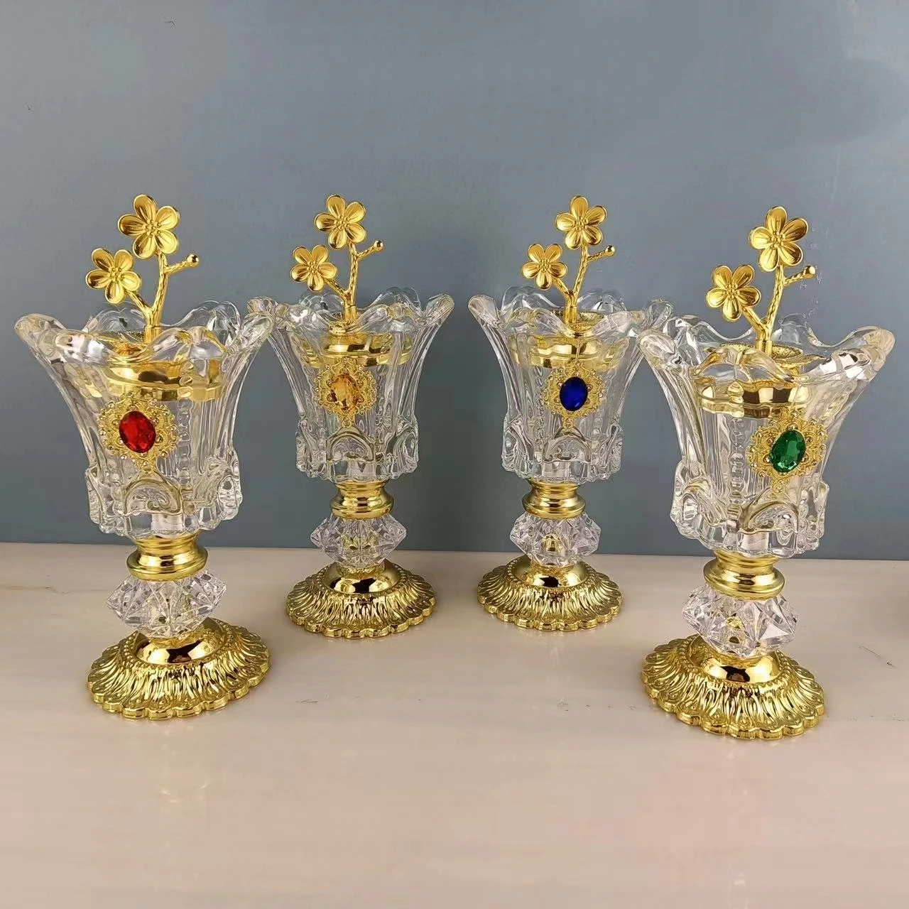Beautiful glass Bakhoor  burner factory direct sales Middle East Southeast Asia Muslim incense burner