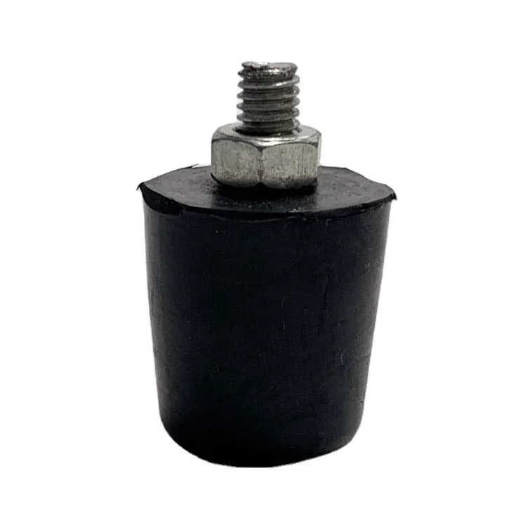 Protective Shield Flexible Accordion Rubber Cushion Buffer Pad Size L 18mm H 35mm THK 20mm Round Rubber Buffer