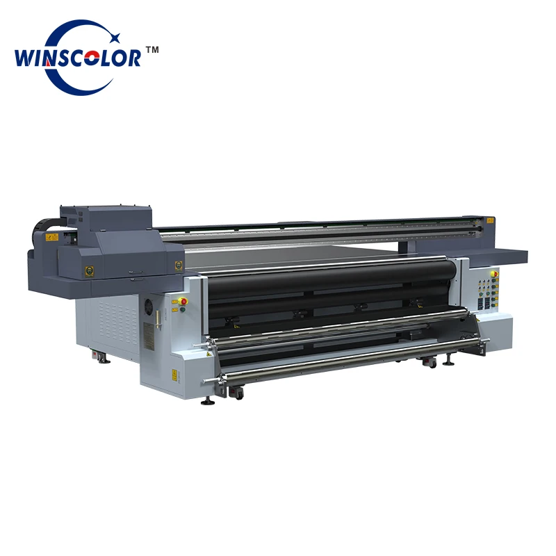 Large Format Hybrid Printer Uv Cabinet Door Printer Flat Bed Uv Printing Machine