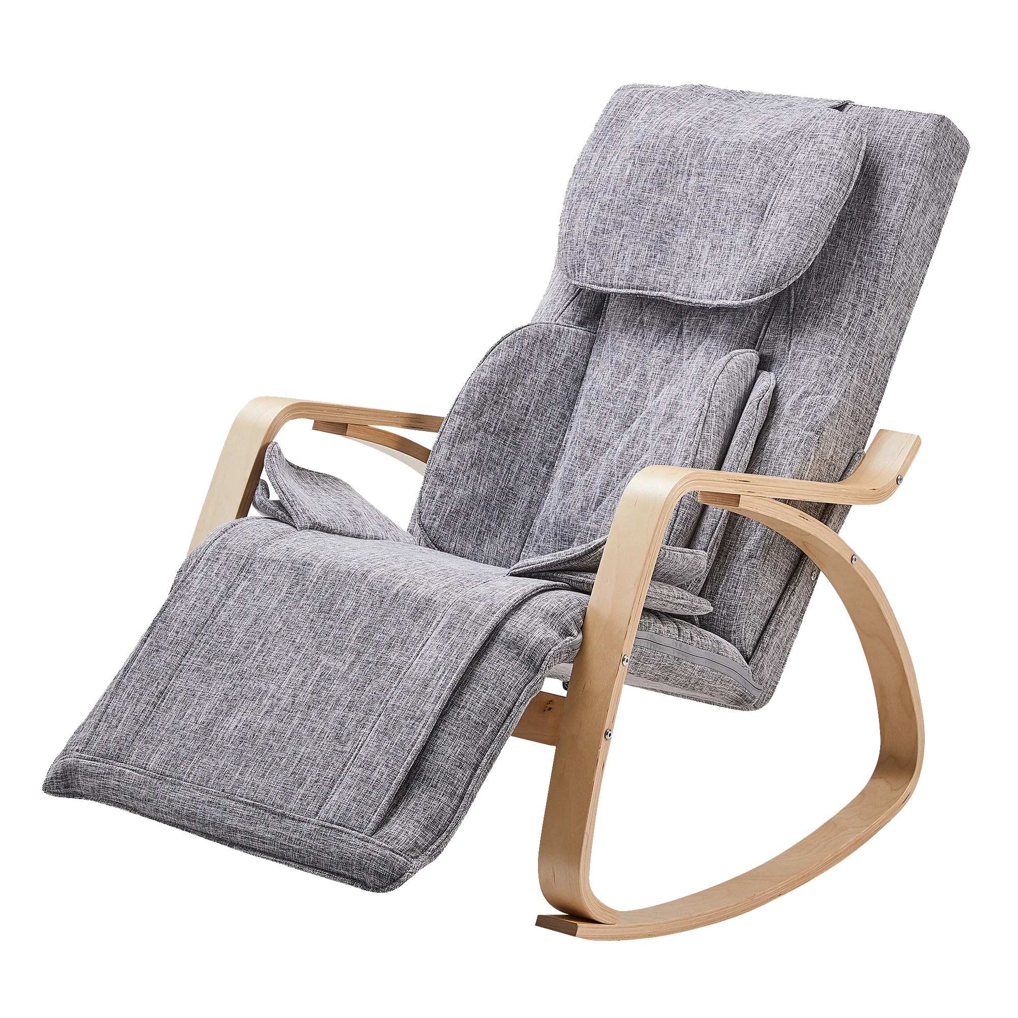 Relax Shiatsu Body Seat Rocking Heated Massage Chair Recliner New Design Wooden Living Room Chair for Adults