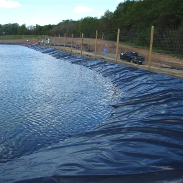 Lake Uses Good Quality HDPE Geomembrane Liner With Black Color And Smooth Surface