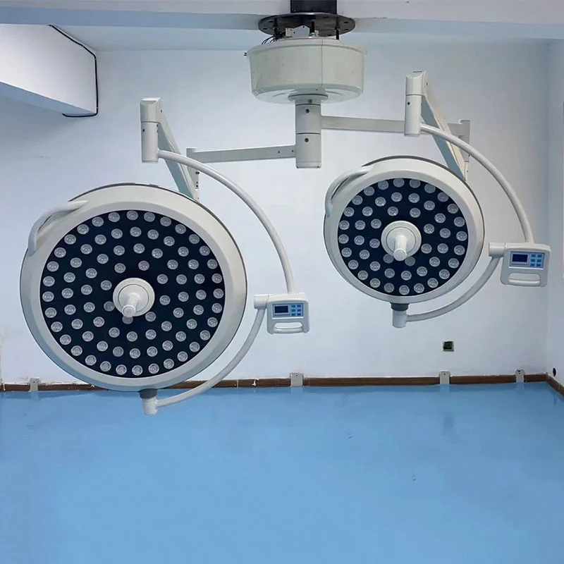 Factory Price Ceiling Hospital Double Dome Shadowless Operating Lamps LED Surgical Light with Camera System