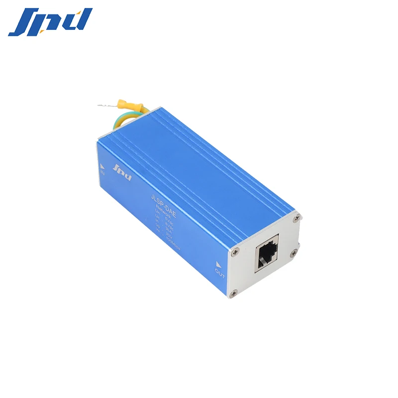 JINLI Gigabit 1000Mbps ethernet surge protector POE SPD for signal lightning protection