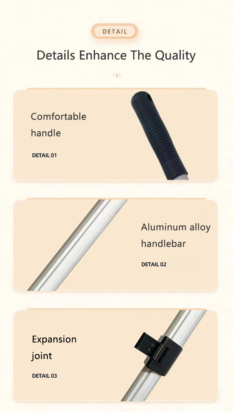 Multi-Use Pet Hair Carpet Kitchen Garden Window Cleaning Magic Clean Sweeper Squeegee Scratch Bristle Long Rubber Broom