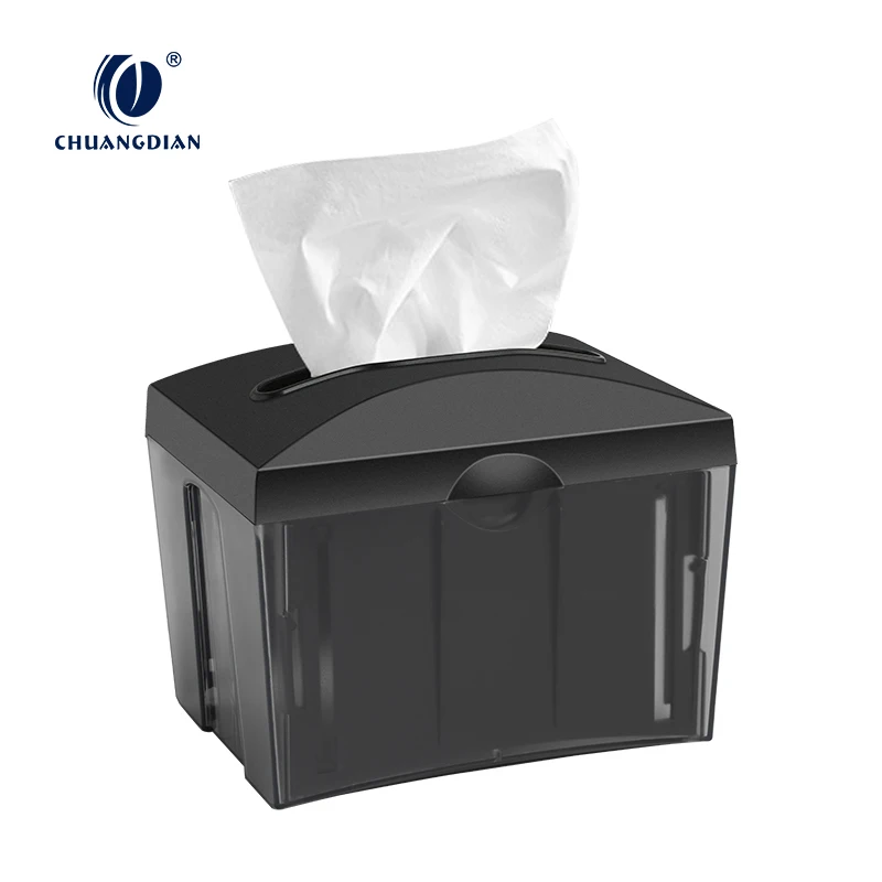 Chuangdian wholesale plastic napkin holder tissue box napkin dispenser for restaurant