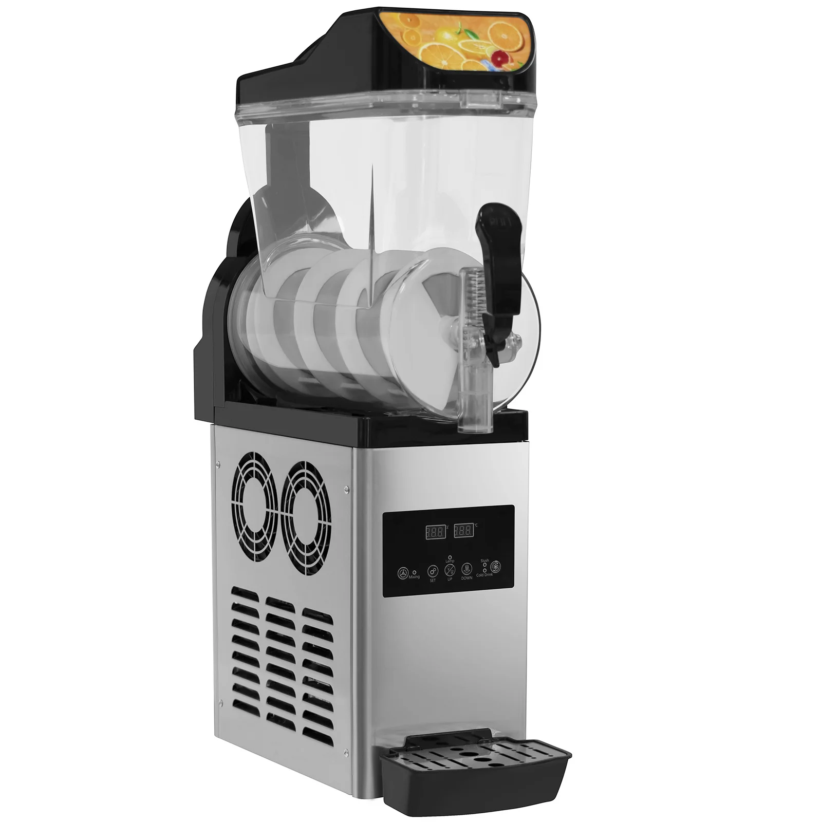 15L Commercial Fruit Juice Slush Ice Machine 220v cold drink small snow slush juice machine