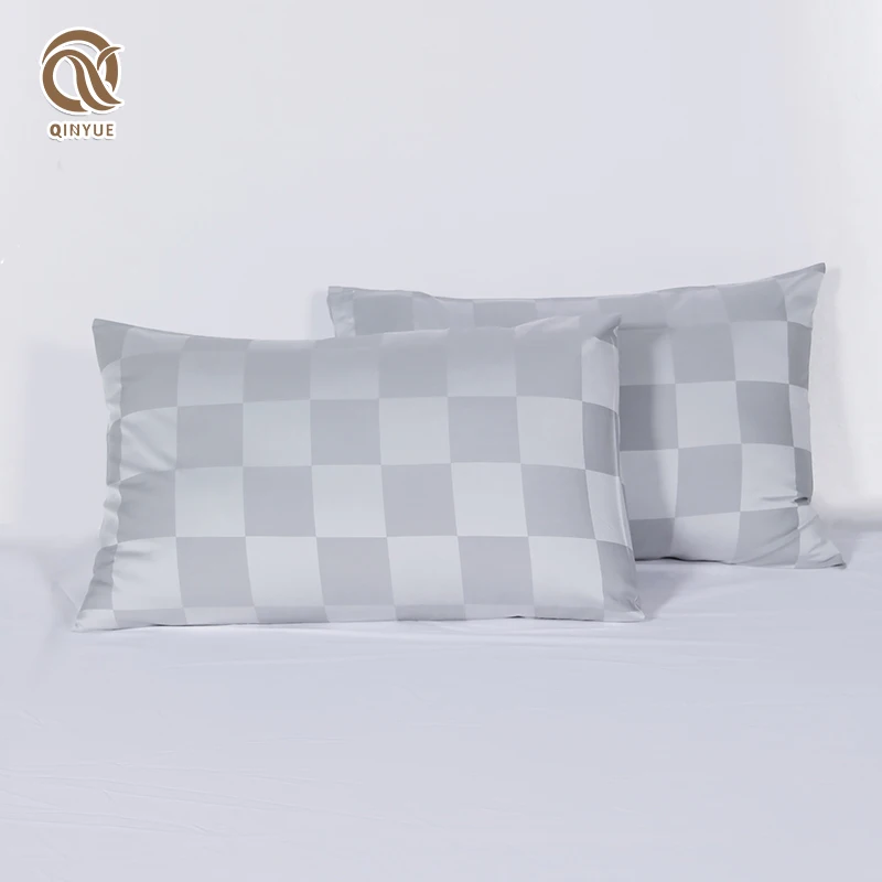 100% pure bamboo pillowcase set high quality cooling feeling bamboo viscose fabric pillowcases customized pattern for bedroom