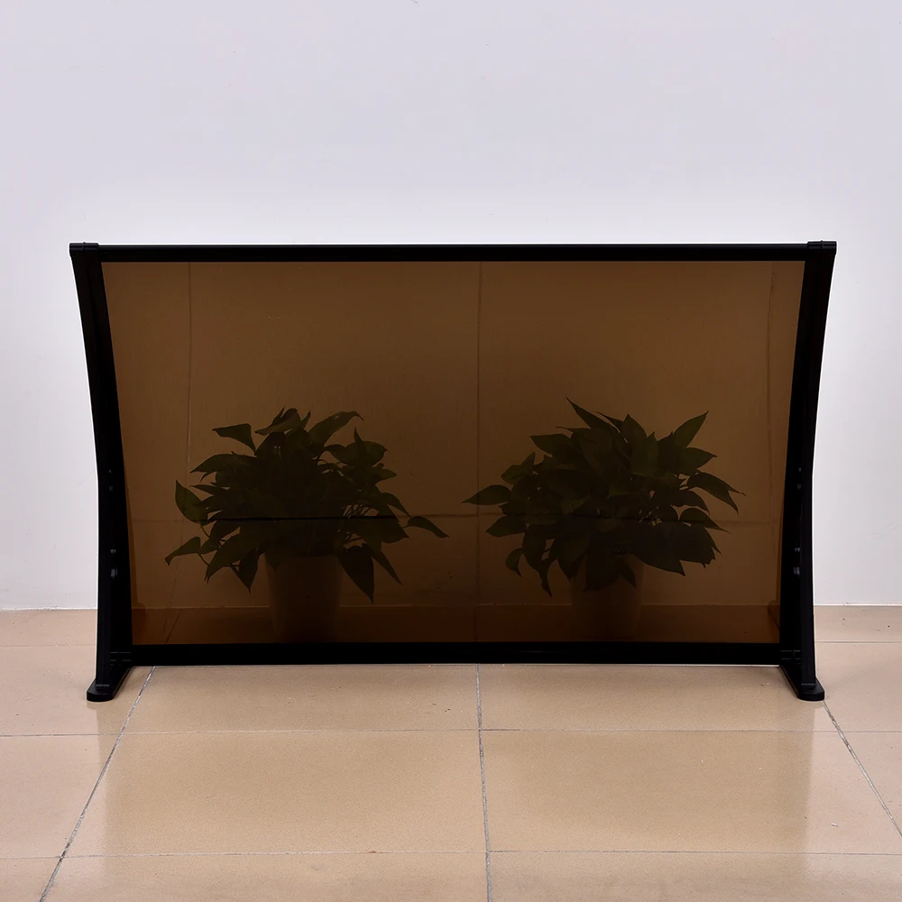 Foshan Guansu factory custom 80*120cm outdoor heat resistant aluminum material solid sheet awning for door window