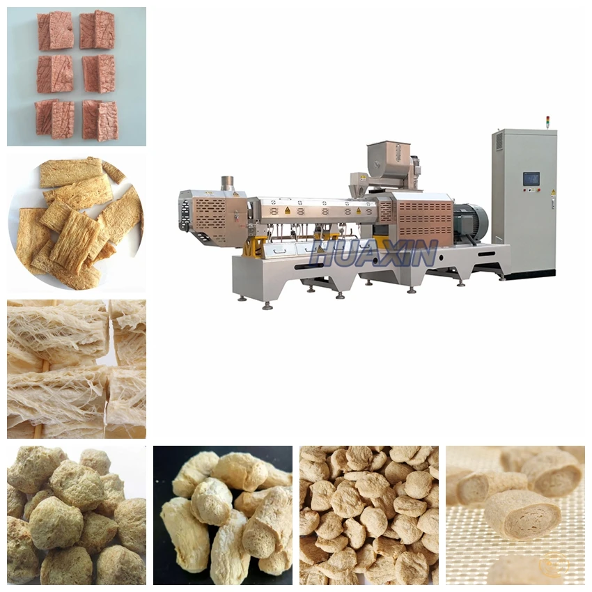 Tvp Tsp Soya Protein Extruder Machinery Soy Meat Protein Processing Machine Line