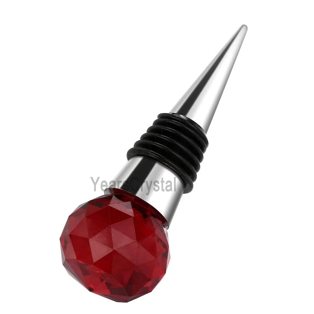 new design diamond shape top whiskey bottle glass crystal wine stopper