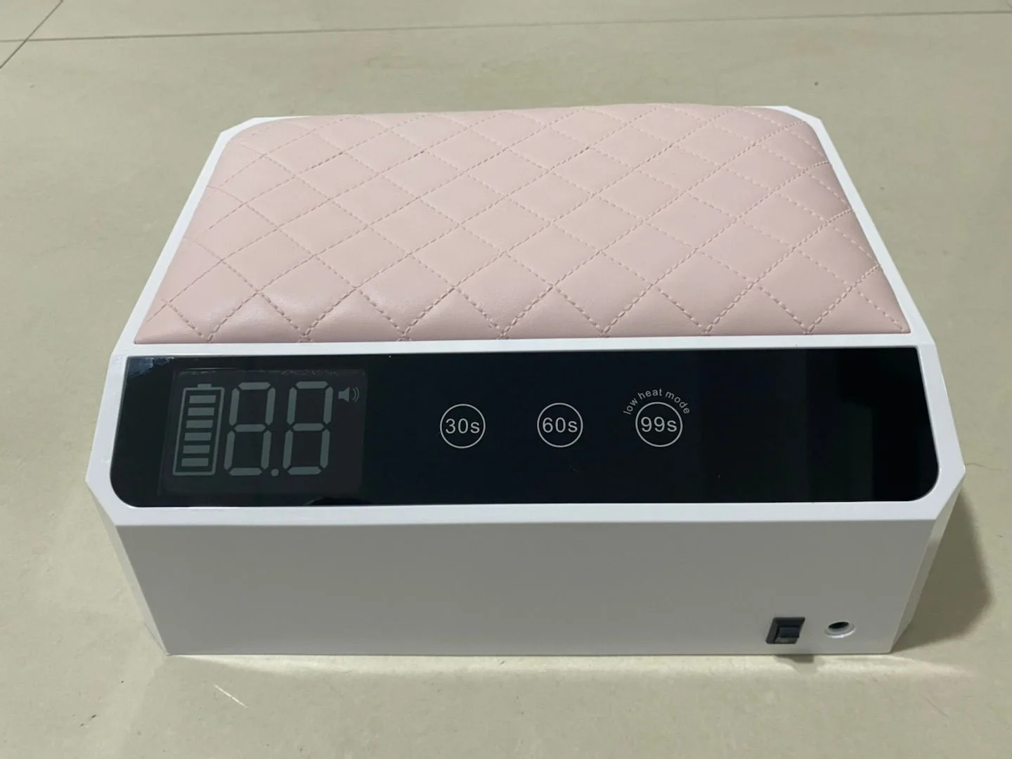 Rechargeable Gel Polish Dryer With Arm Rest Cordless 178W Multi Functional Wireless Professional White Pink UV LED Nail Lamp