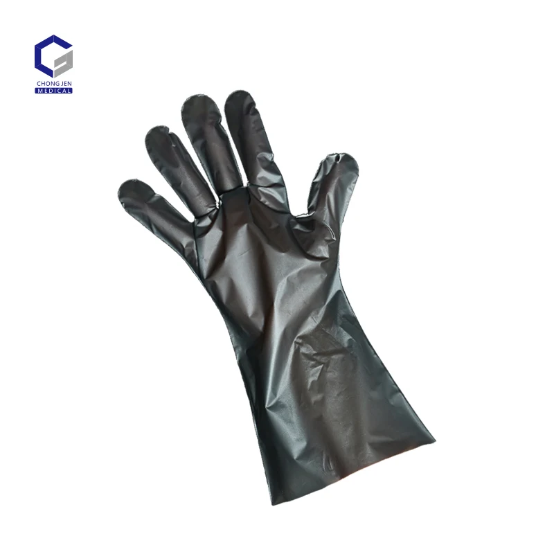 Black Powder Free High Elastic Professional Disposable TPE Gloves