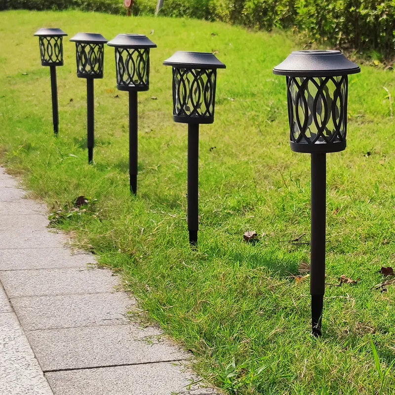 Ultra Bright Landscape Disc Light Led Outdoor Solar Waterproof Garden Lights Metal Glass Solar Lawn Lights Decoration