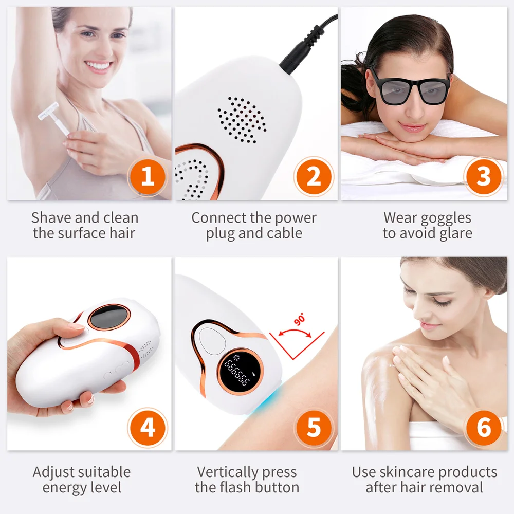 Portable Professional Home Device Cost Ipl Equipment Painless Ice-cooling Laser Hair Removal Machine Light Hair Removal Device