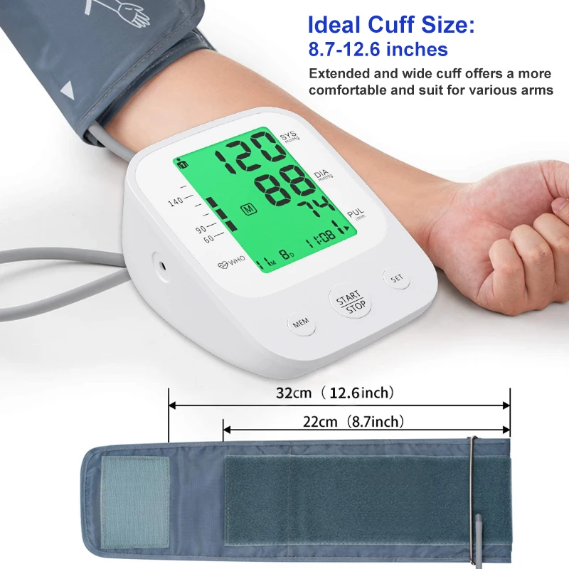 AXD Care AXD-812 New Design Blood Pressure Measuring Devices Arm Cuff Digital BP Apparatus Electronic Arm Blood Pressure Monitor