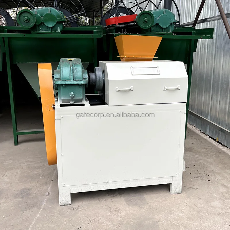 npk compound fertilizer production line equipment machinery double roller pellet press dry extrusion roll granulator
