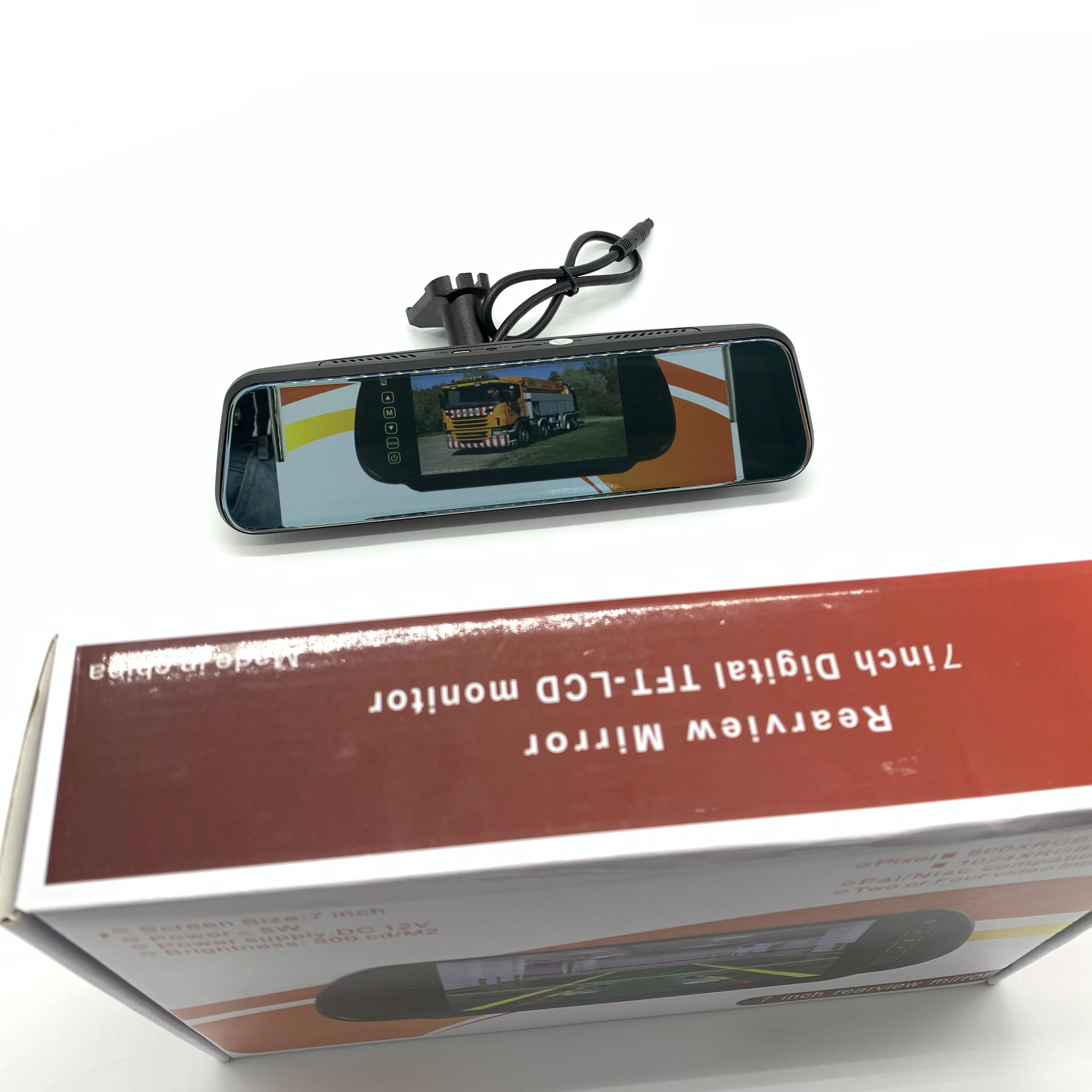 Лидер продаж 9v-36v IPS сенсорный экран WDR dual lens dvr зеркало заднего вида Автомобильная камера видеорегистратор автомобильный черный ящик
