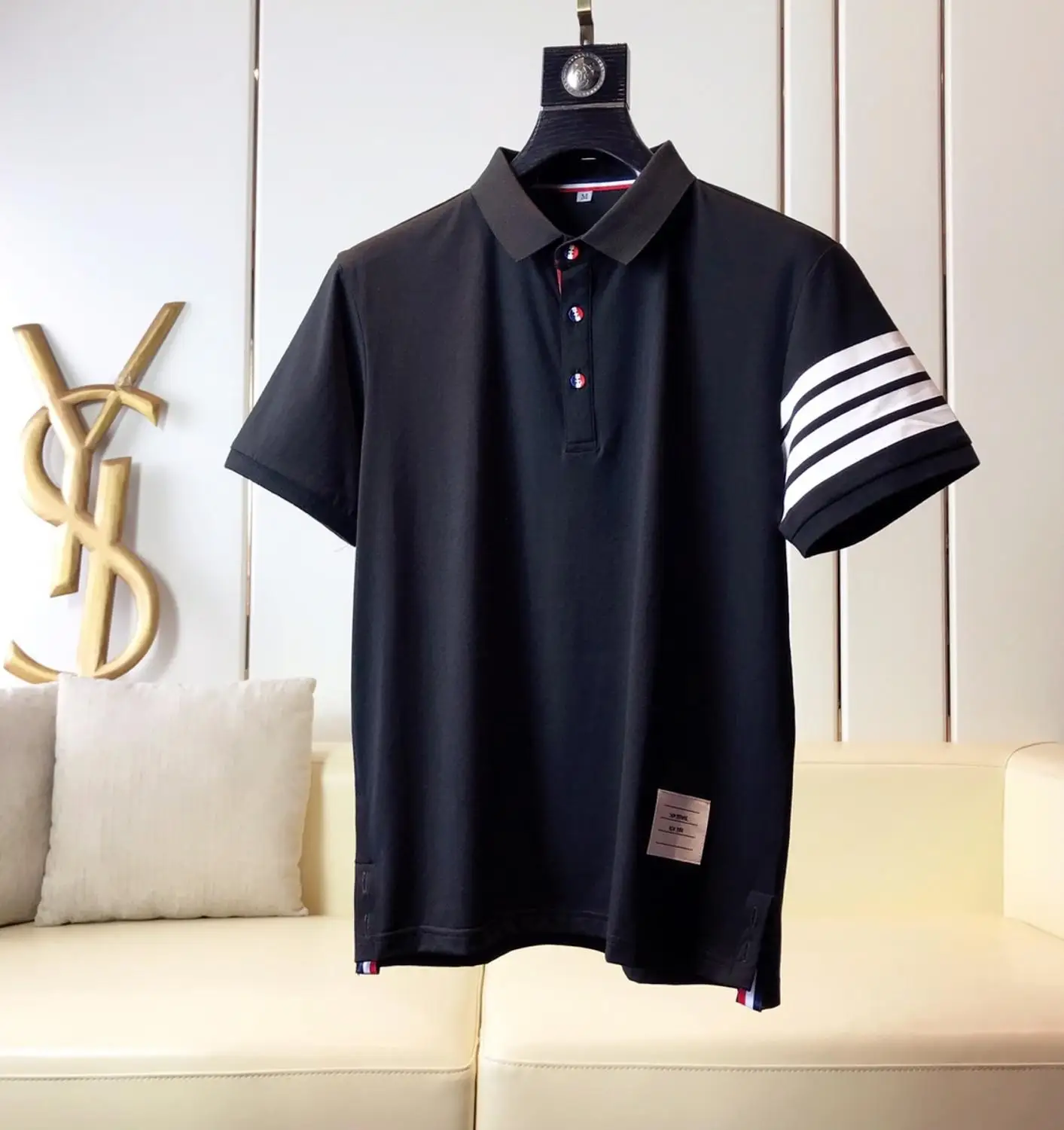 
2020 New Top Summer Solid Men Polo Shirt Mens Shirts Short Sleeve Cotton Polos Outwear Clothing Business Jerseys Breathable 